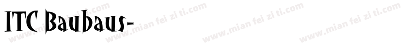 ITC Baubaus字体转换